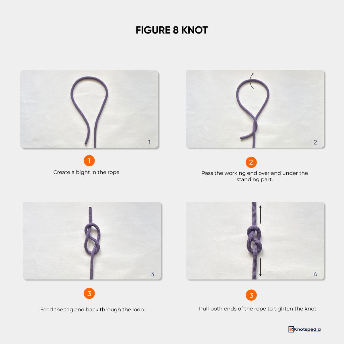 How to Tie a Perfect Figure 8 Knot (5 Useful Variations)