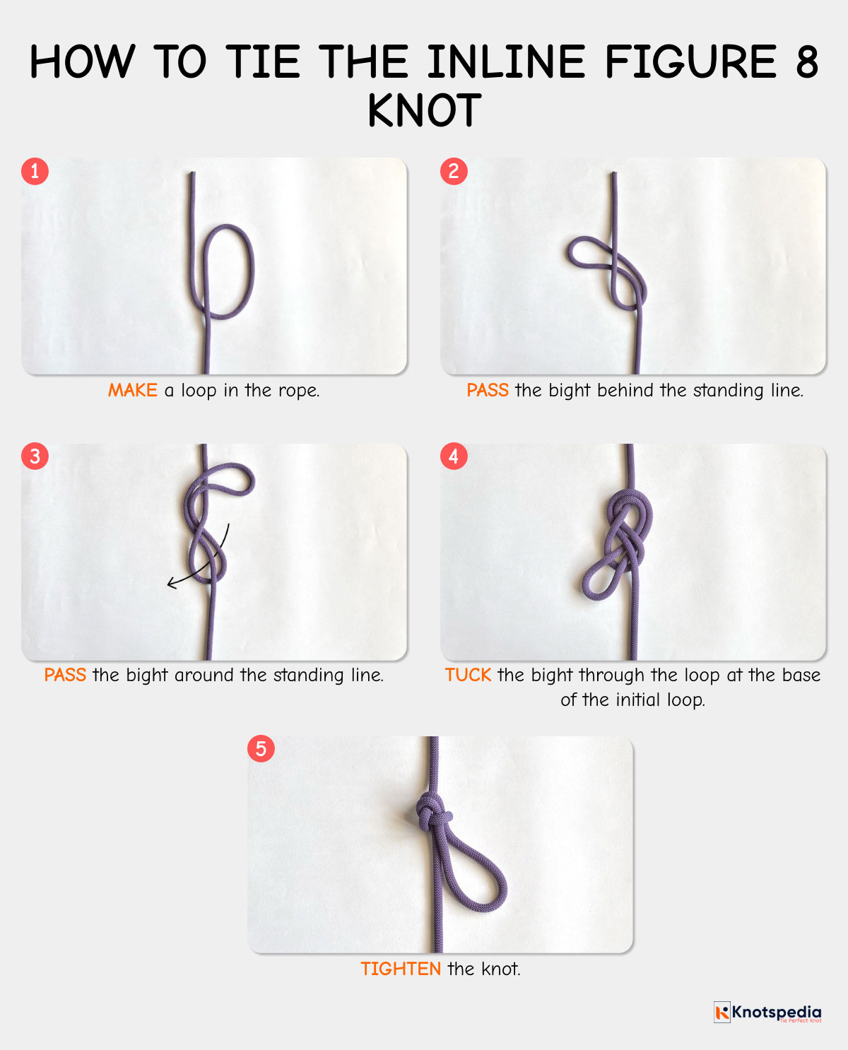 inline figure 8 knot how to tie the inline figure 8 knot knotspedia