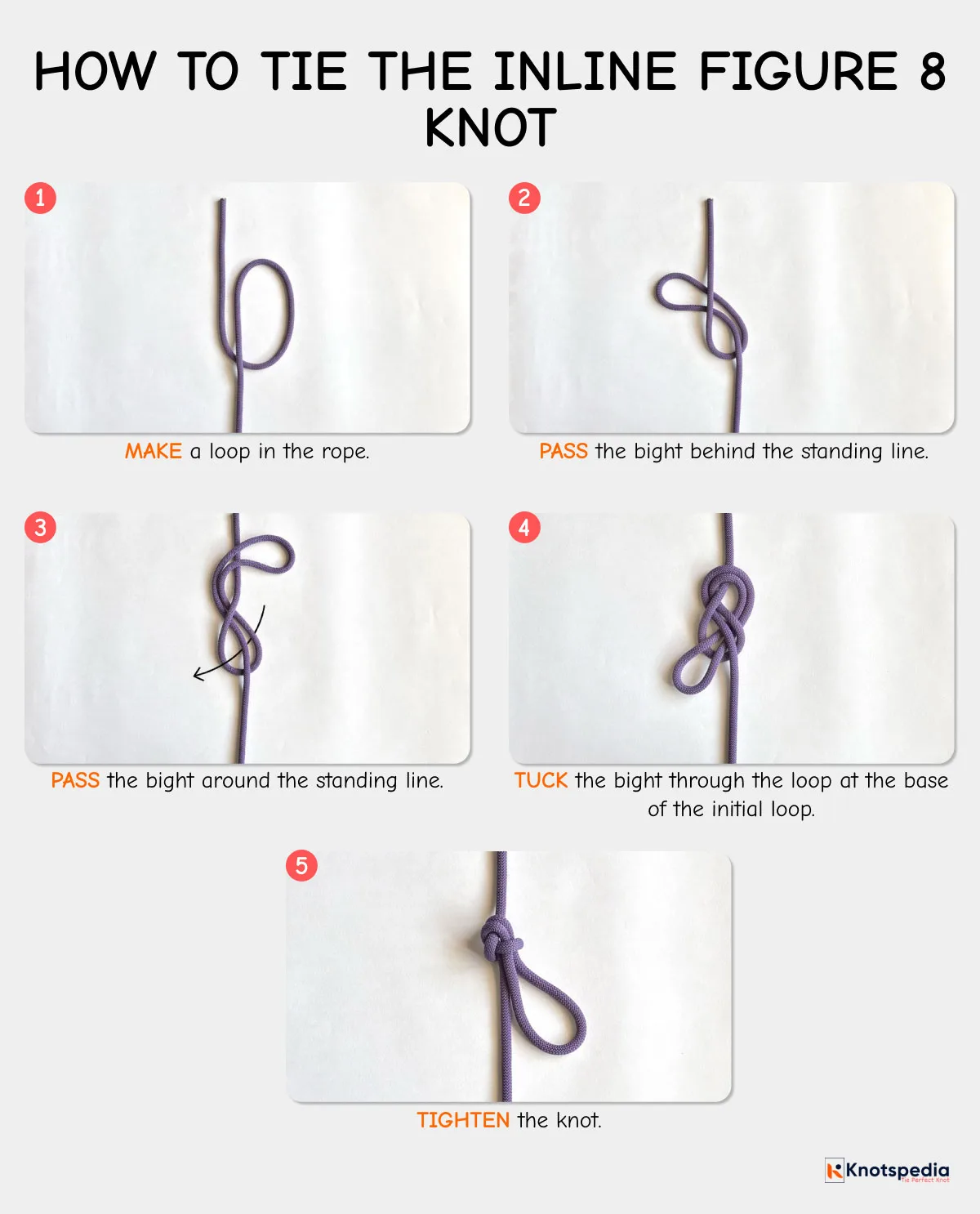 inline figure 8 knot how to tie the inline figure 8 knot knotspedia