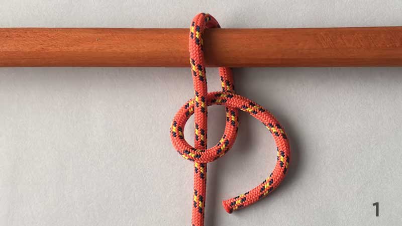 How to Tie Two Half Hitches | Knotspedia