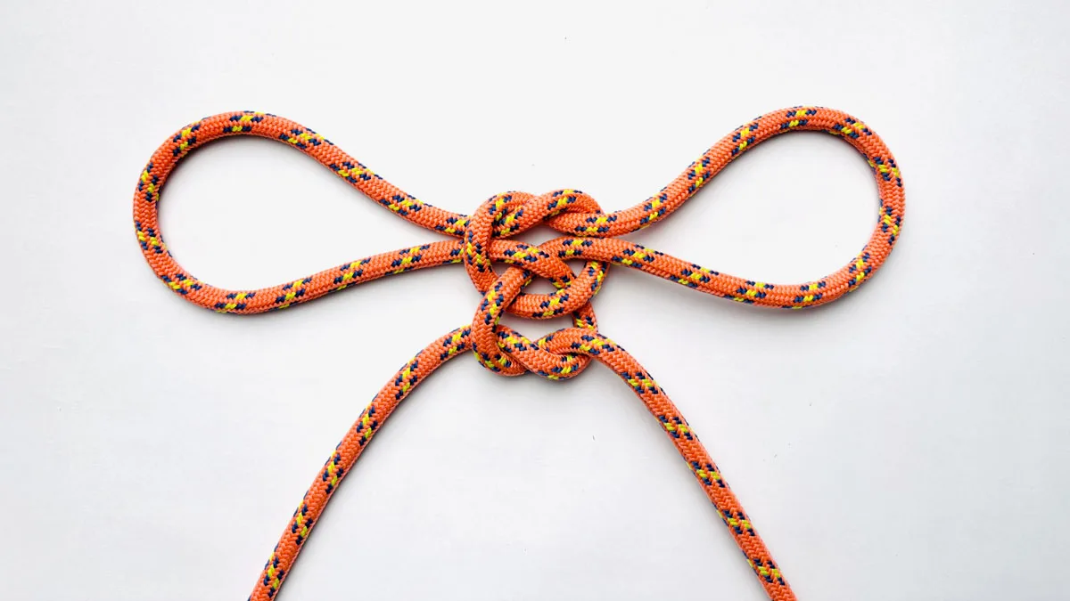 securing the handcuff knot using the overhand knot