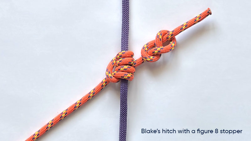 blakes-hitch-with-a-figure-8-stopper-knot