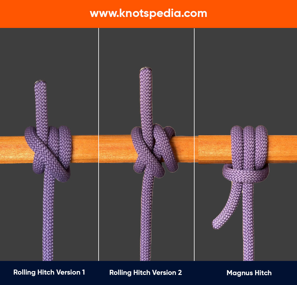 How to Tie a Rolling Hitch Knot (All 3 Versions)