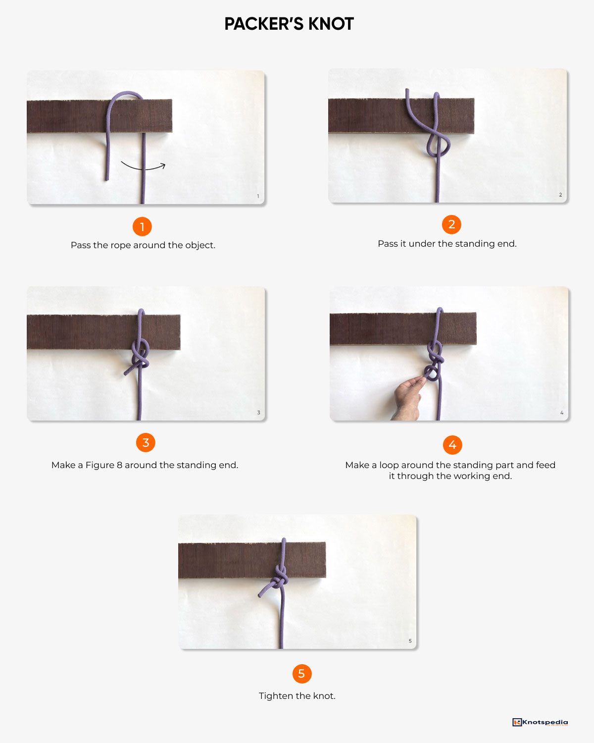 packer's knot step by step