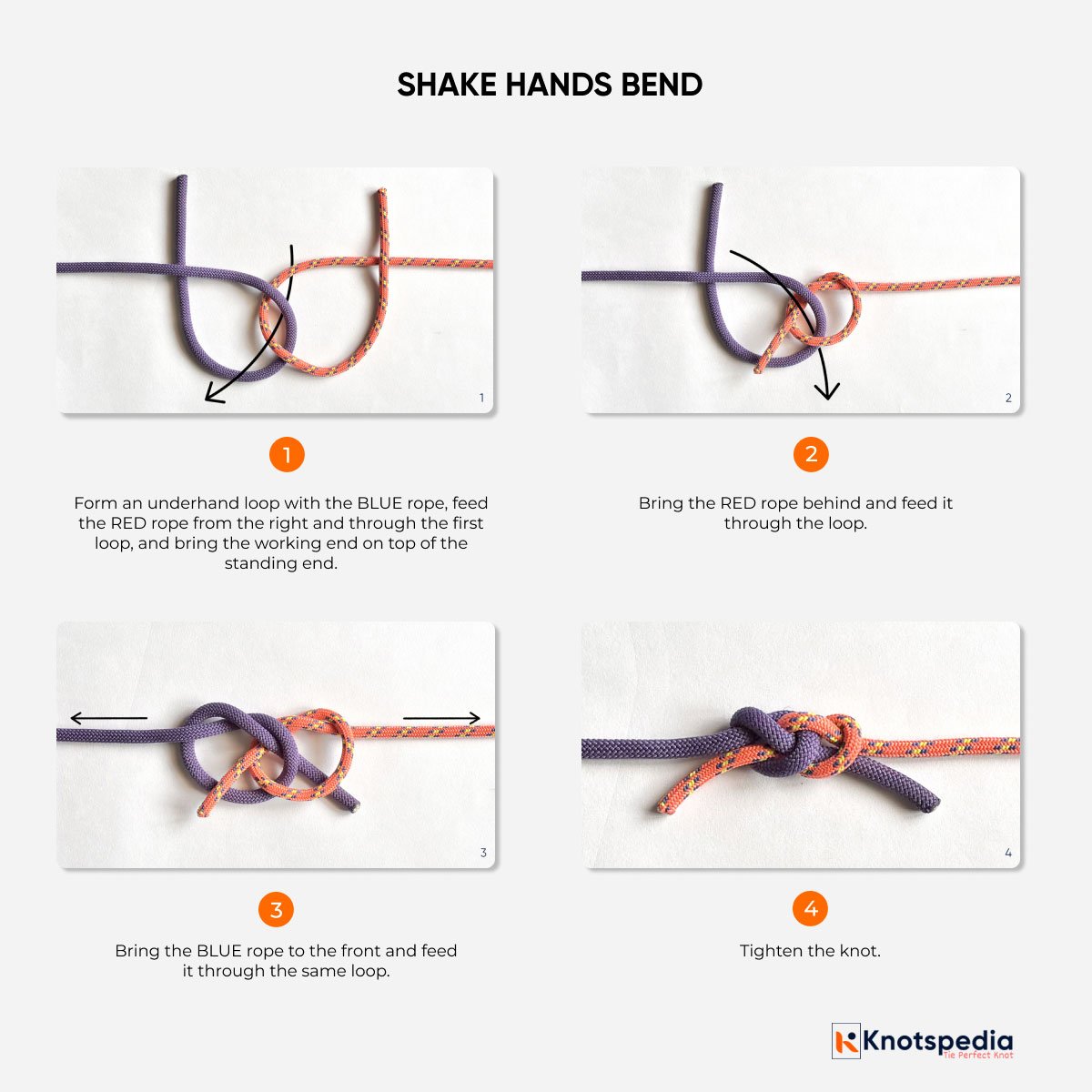 SHAKE HANDS BEND STEP BY STEP