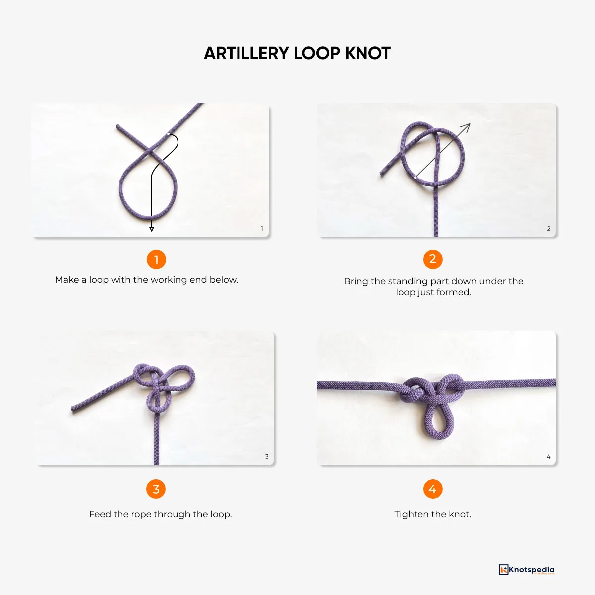 how-to-tie-an-artillery-loop-knot how to tie an artillery loop knot