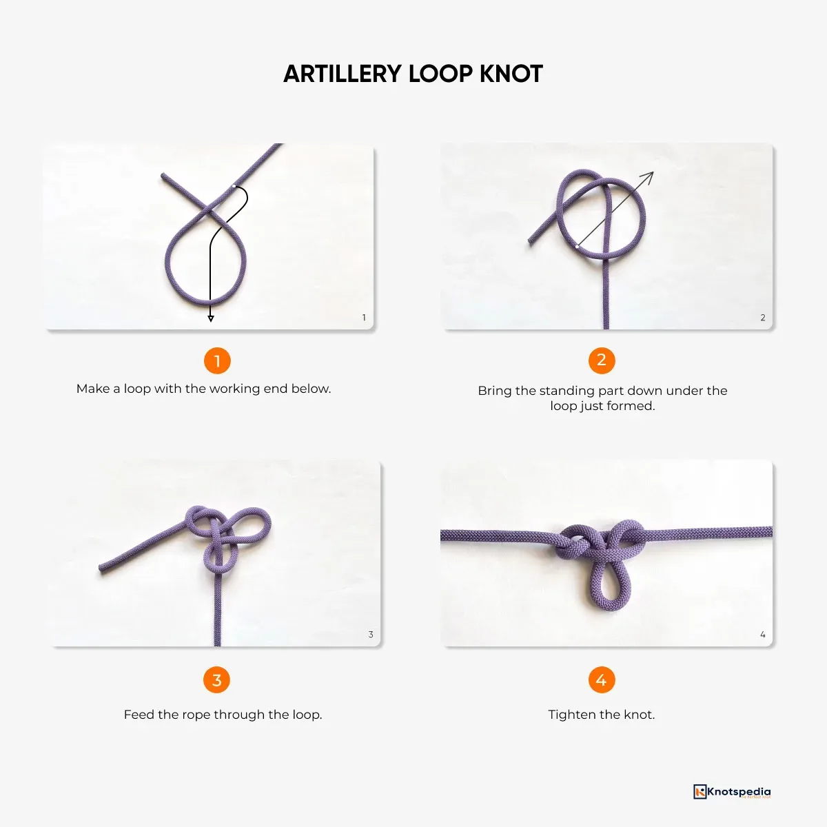 how-to-tie-an-artillery-loop-knot how to tie an artillery loop knot