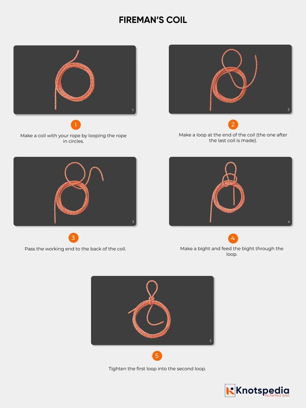 FIREMAN'S COIL STEP BY STEP FIREMAN'S COIL