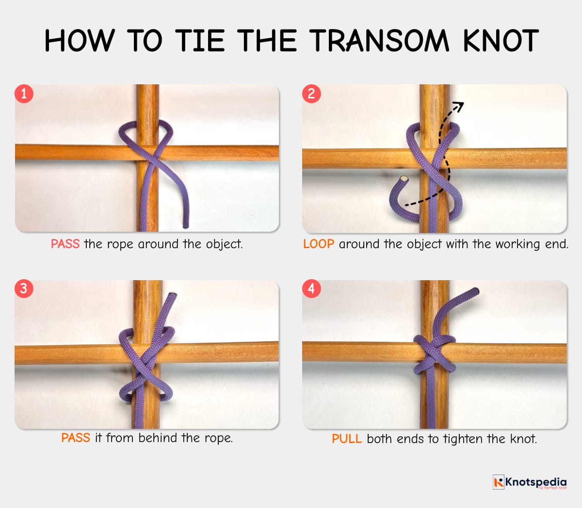 transom knot how to tie the transom knot step by step knotspedia