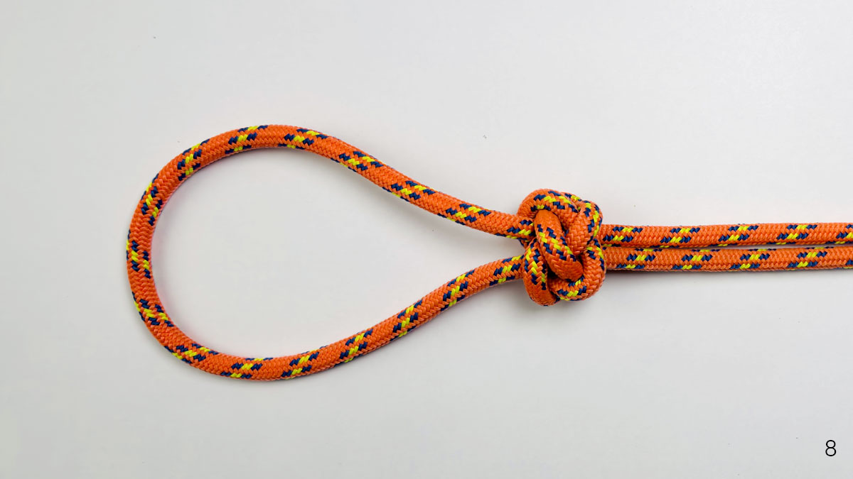 lanyard knot step 8