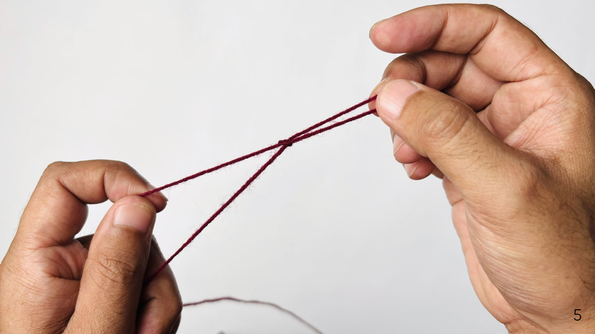 slip-knot-crocheting-step-number 5
