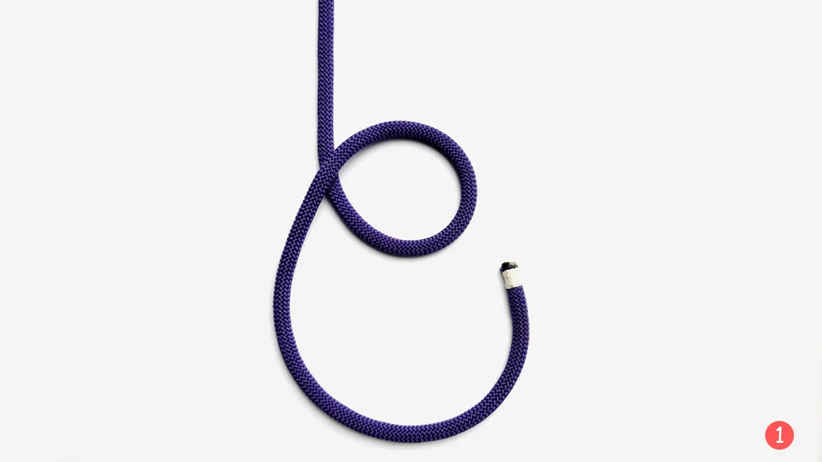 bowline knot step 1 how to tie the bowline knotspedia