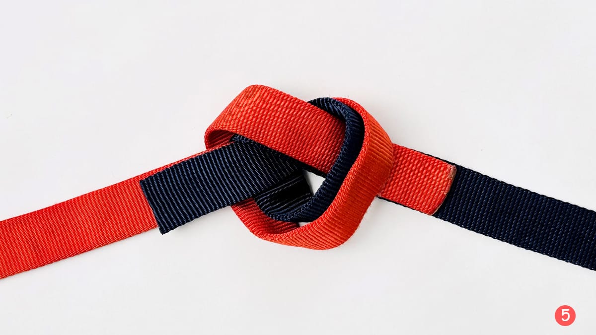 water knot step 5 how to tie the water knot