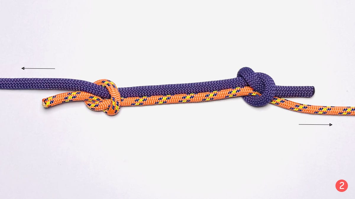 fisherman's-knot-step-2-how-to-tie-a-fisherman's-knot-knotspedia