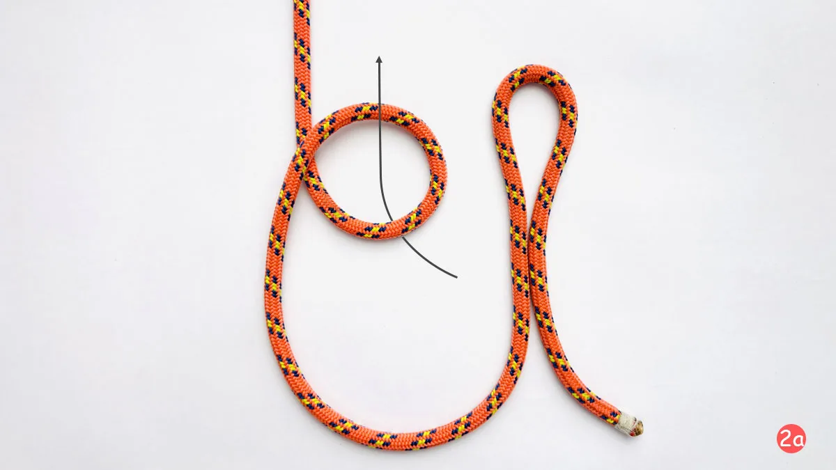 span loop knot step 2a how to tie a span loop knot knotspedia