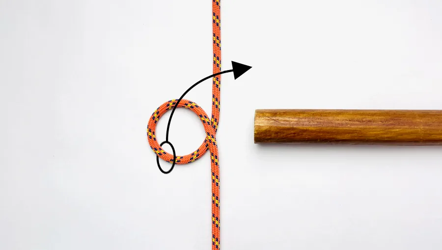 Marlinspike hitch step 1 how to tie the marlinspike hitch